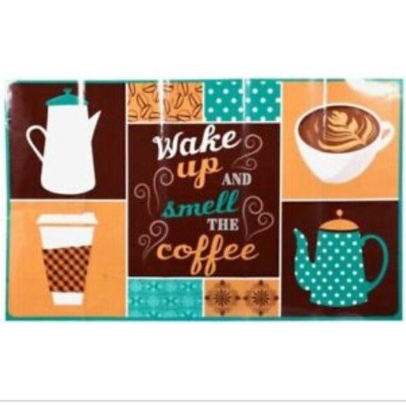 Cooking Concepts Backsplash Peel Stick Adhesive Rectangle 17.7  X 28.5  in Teal - Picture 1 of 8